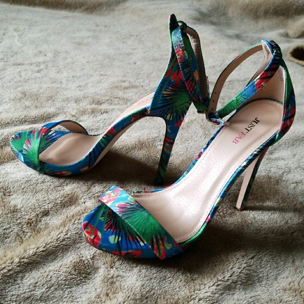 JustFab Catherina style strappy heels